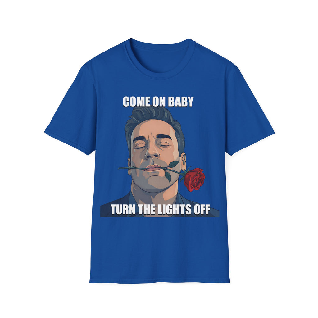 Come On Baby Turn The Lights Off Valentine Shirt | Meme of the Year 2025 2026 Valentine
