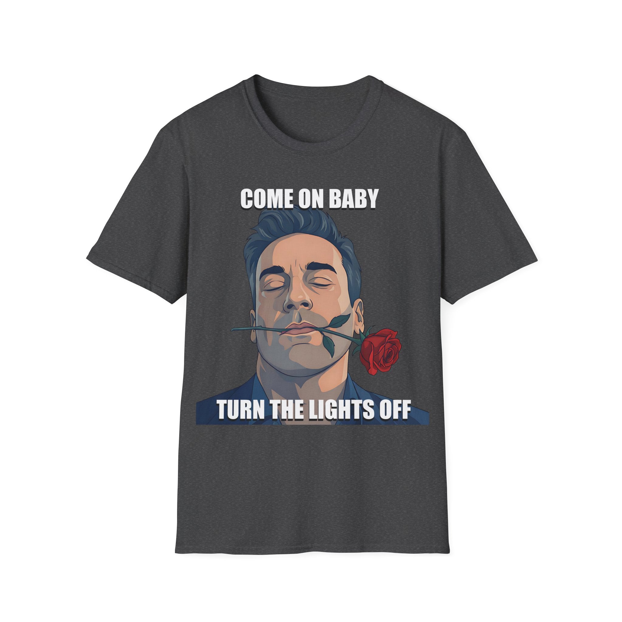 Come On Baby Turn The Lights Off Valentine Shirt | Meme of the Year 2025 2026 Valentine