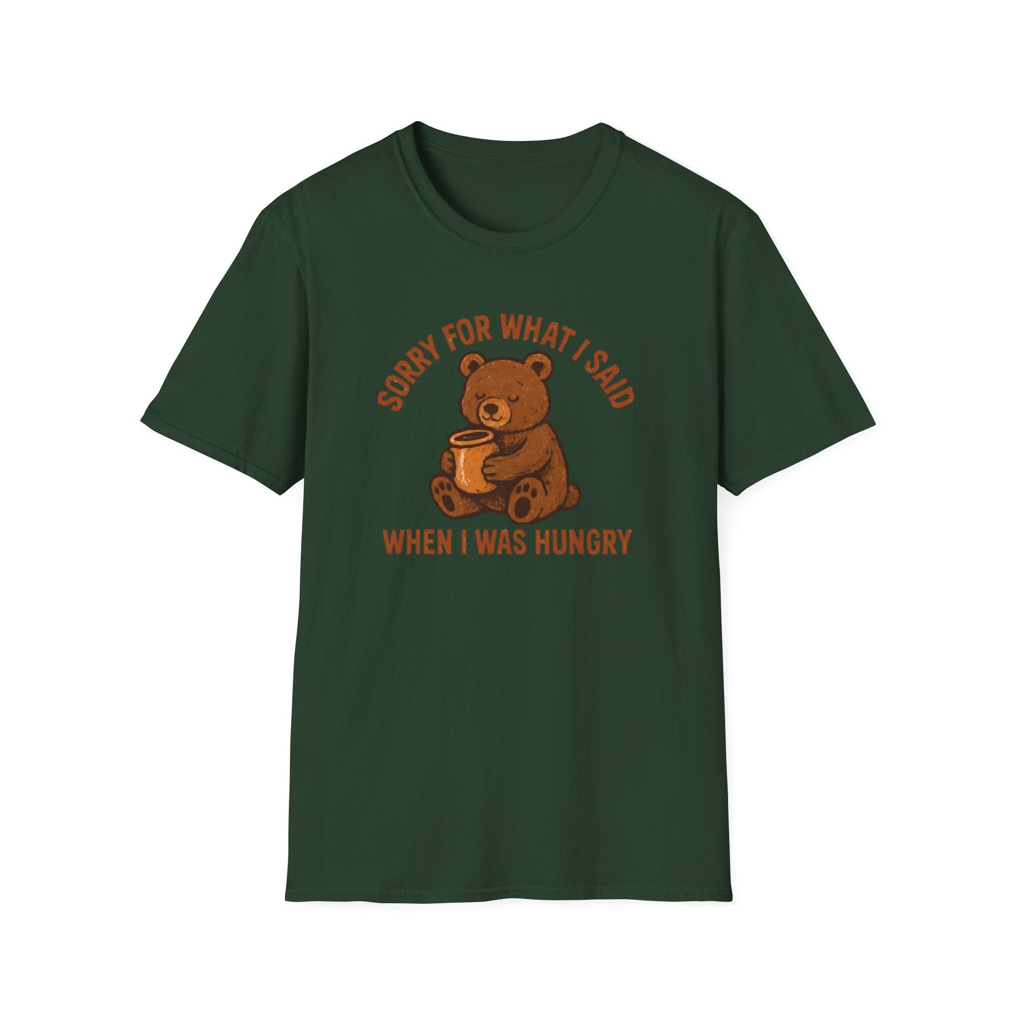 Hungry Bear With Cup T-Shirt