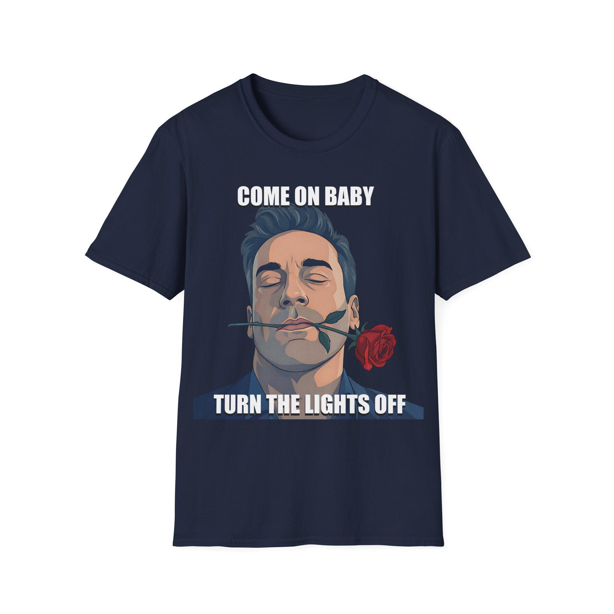 Come On Baby Turn The Lights Off Valentine Shirt | Meme of the Year 2025 2026 Valentine