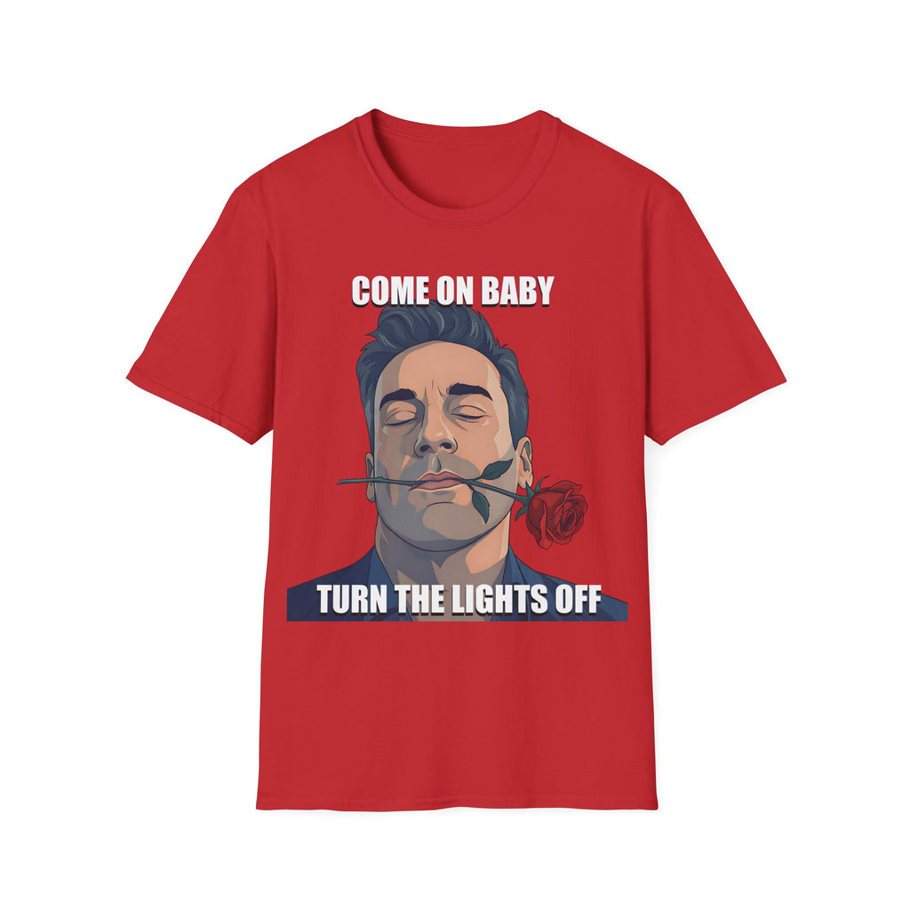 Come On Baby Turn The Lights Off Valentine Shirt | Meme of the Year 2025 2026 Valentine