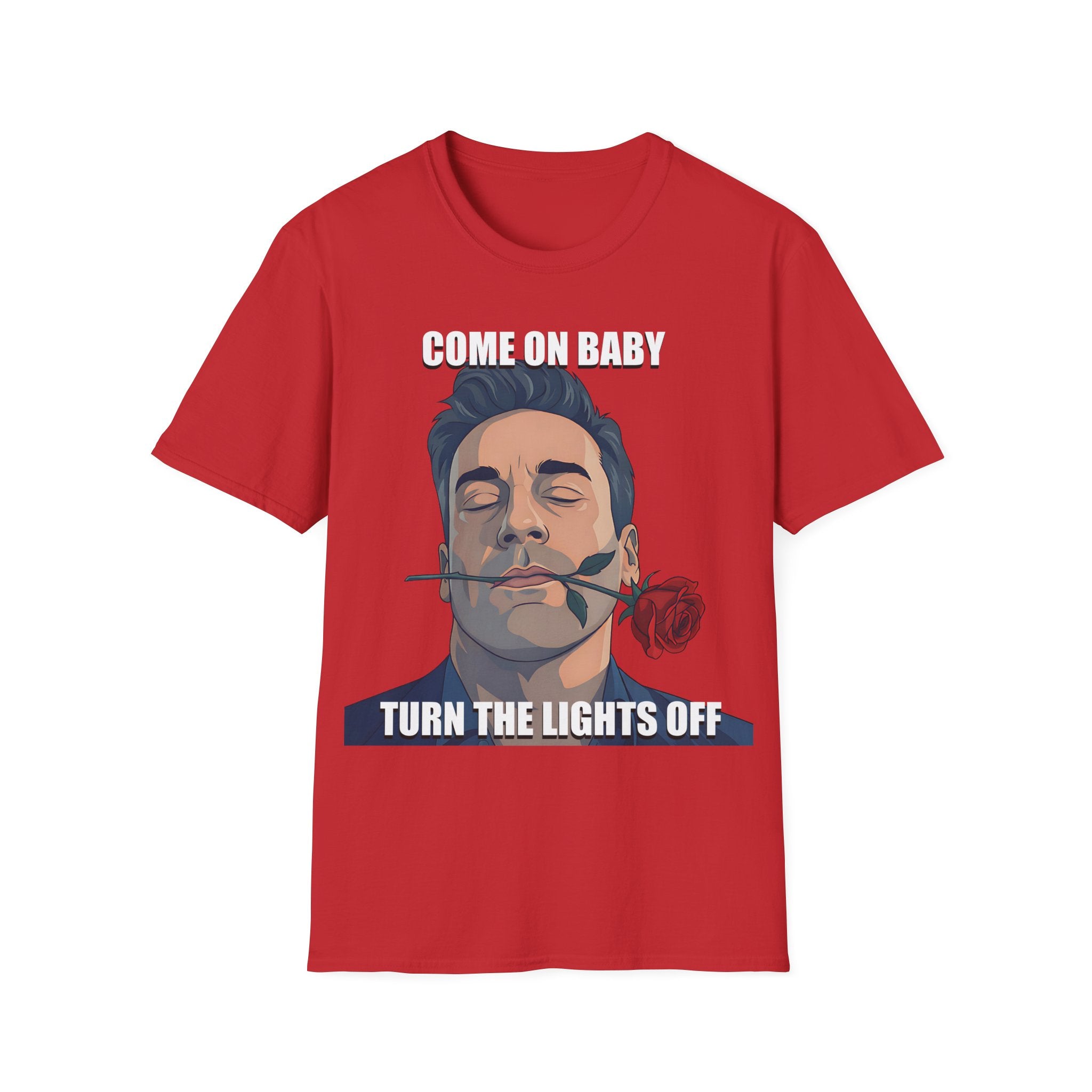 Come On Baby Turn The Lights Off Valentine Shirt | Meme of the Year 2025 2026 Valentine