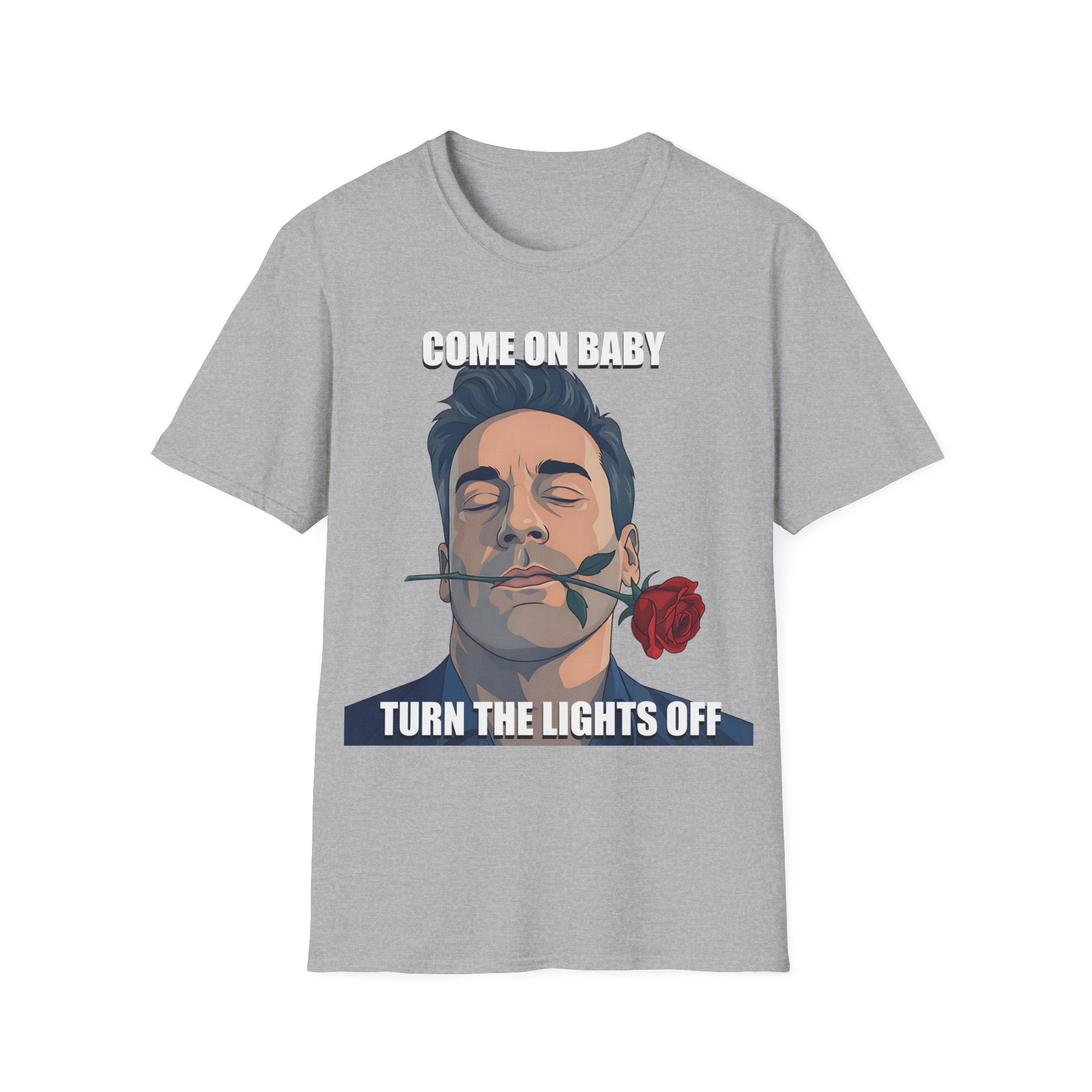Come On Baby Turn The Lights Off Valentine Shirt | Meme of the Year 2025 2026 Valentine